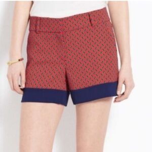 Ann Taylor Red and Blue Nautical Shorts
